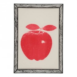 Poster incorniciato, motivo: mela rosso Red AppleThe prints by Marke Newton