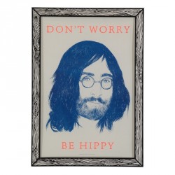 Poster incorniciato, The prints by Marke Newton Don't Worry Be Hippy