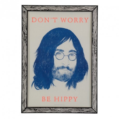 The prints by Marke Newton Don't Worry Be Hippy 