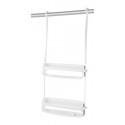 umbra 023460-660 flex etagere de douche blanche caoutchouc design