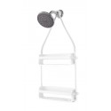 umbra 023460-660 flex etagere de douche blanche caoutchouc design