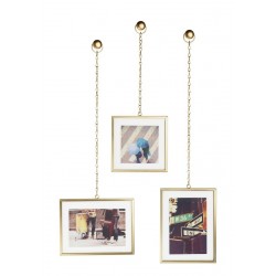 Umbra 311335-221 Fotochain Photo Display, Set of 3 Mattbrass