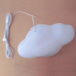 Weiße freistehende Wolkenlampe mit Nimbus-Design-PA-Schalter