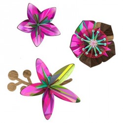 Miho Ultraviolet Wall Flower Decor