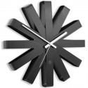 umbra 118070-040 ribbon horloge murale design acier noir 
