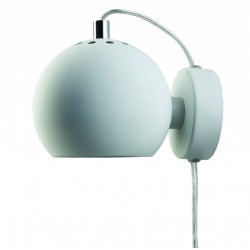 Frandsen Ball Lámpara de Pared ajustable Diseño Moderno Aplique de Pared, metal blanco mate