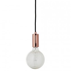 Frandsen Bristol Hanging Ceiling Pendant Lamp Light Bulb Holder, metal shiny copper