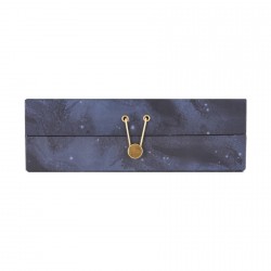 House Doctor boîte à bijoux déco carton avec compartiments bleu étoiles
