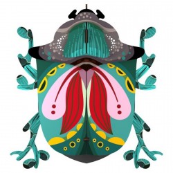 Miho Wall Decor Beetle Paul wood