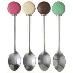 La Chaise Longue 32-K2-026 Set of 4 spoons Dessert macaron