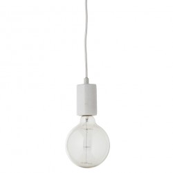 Frandsen Bristol Hanging Lamp, white marble 