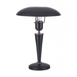 House Doctor Retro Metal Table Lamp Opal, black