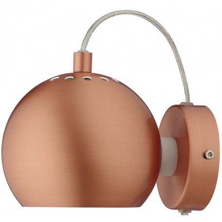 Frandsen Ball Lámpara de Pared ajustable Diseño Moderno Aplique de Pared, metal cobre mate