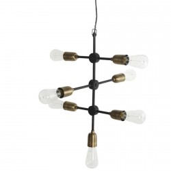 Grande suspension industrielle métal 7 ampoules House Doctor Molecular