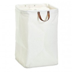 panier a linge coton blanc zeller 14255