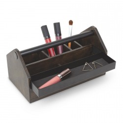 boite rangement maquillage en bois caisse a outils umbra toto box 290240-048