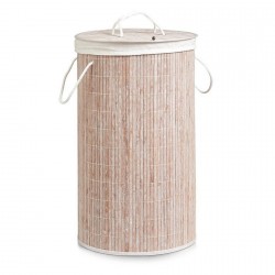 panier a linge en bois de bambou zeller 13409