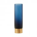 vase bleu en verre base doree house doctor lost Ds0811