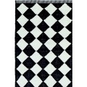 tapis monochrome losanges liv interior diamond 55 x 120 cm