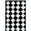 Tapis monochrome losanges Liv Interior Diamond 55 x 120 cm