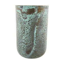 Vaso di acciaio riflessi verdi House Doctor Planter  