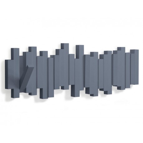 portemanteau mural gris bleu sticks umbra 318211-755