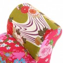 banquette avec bras tissu patchwork multicolore versa