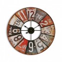 Horloge murale ronde vintage industrielle métal Versa Ohio