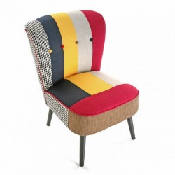 Mehrfarbiger Designsessel Solid Patchwork Versa