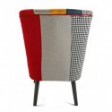 fauteuil design multicolore solid patchwork versa