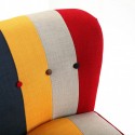 fauteuil design multicolore solid patchwork versa