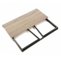 Table de bureau pliante bois métal noir Versa