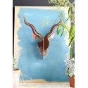 decoration murale en carton tete d antilope studio roof TTM47