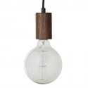 Suspension design ampoule bois noyer Frandsen Bristol