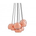 Suspension boule multiple cuivre Frandsen Multi Ball