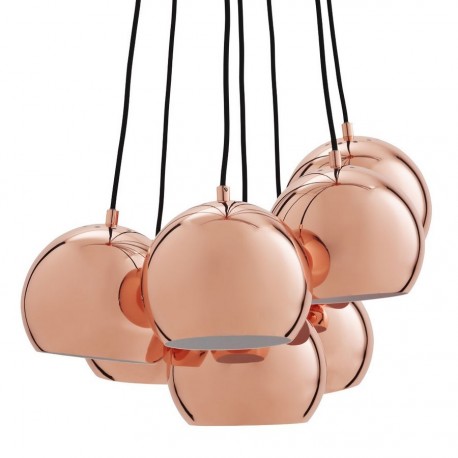 Suspension boule multiple cuivre Frandsen Multi Ball