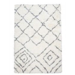 Tapis en laine blanc ivoire House Doctor Kuba 140 x 200 cm