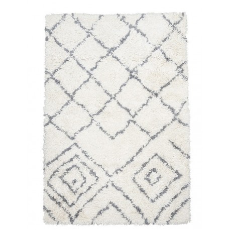 tapis en laine blanc ivoire house doctor cuba 140 x 200 cm