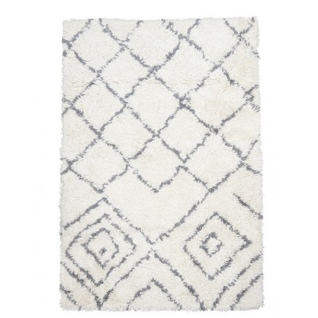 Tapis en laine blanc ivoire House Doctor Kuba 140 x 200 cm