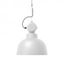 Suspension industrielle HK Living Factory blanc mat D 40 cm