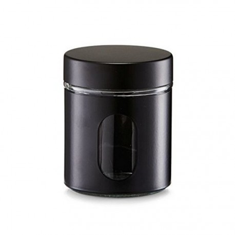 bocal de cuisine noir design zeller 19795