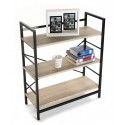 etagere bois structure metal noir 3 niveaux versa 20880012