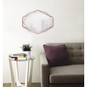 miroir mural graphique geometrique metal cuivre umbra prisma 358776-880