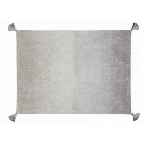 Tapis en coton degradé gris lavable en machine Lorena Canals 120 x 160 cm