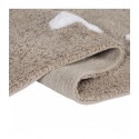 Tapis enfant étoiles beige blanc coton Lorena Canals 120 x 160 cm