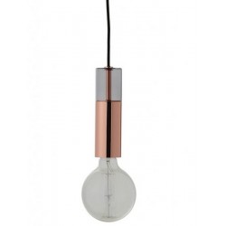 frandsen freja suspension design metal cuivre et verre fume