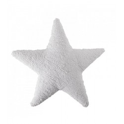 Coussin étoile blanche coton lavable en machine Lorena Canals