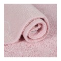 tapis enfant rond rose en coton etoiles blanches lorena canals d 140 cm