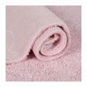 Tapis enfant rond rose en coton étoiles blanches Lorena Canals D 140 cm