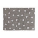 tapis enfant rectangulaire gris points blancs lorena canals 120 x 160 cm